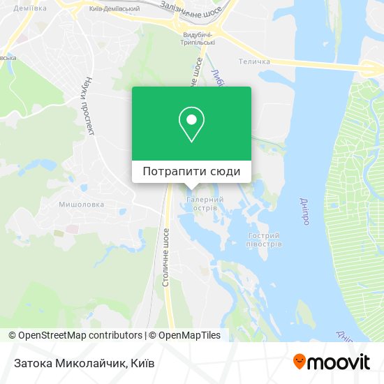 Карта Затока Миколайчик