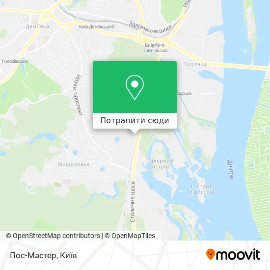 Карта Пос-Мастер