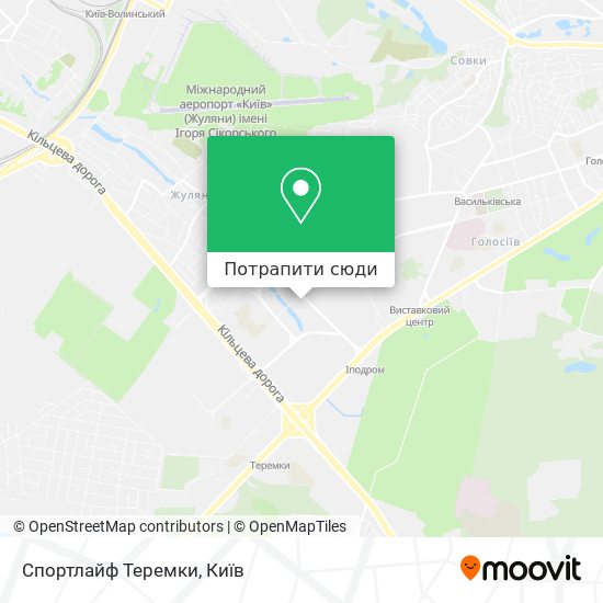 Карта Спортлайф Теремки