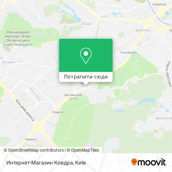 Карта Интернет-Магазин Ковдра
