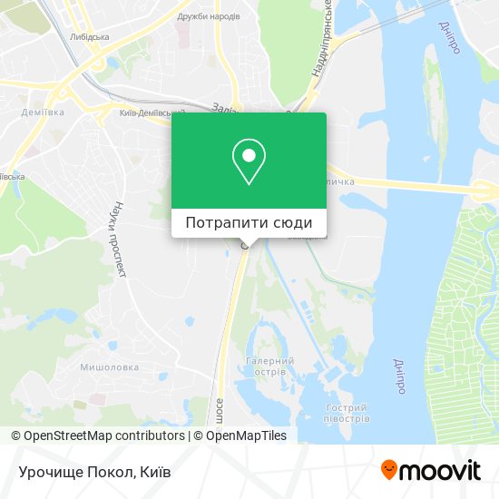 Карта Урочище Покол