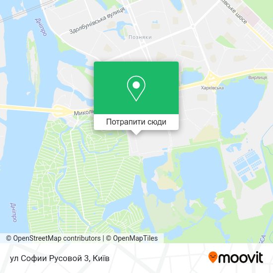 Карта ул Софии Русовой 3