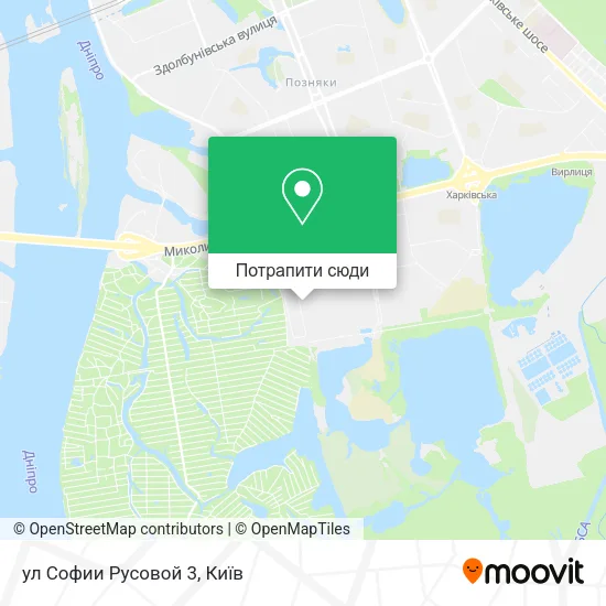 Карта ул Софии Русовой 3