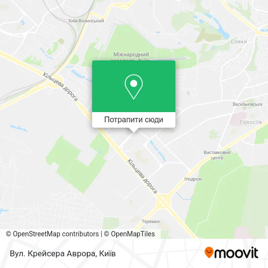 Карта Вул. Крейсера Аврора