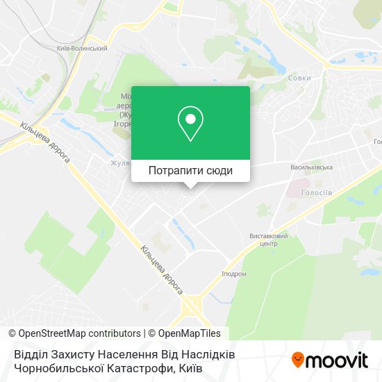 Карта Відділ Захисту Населення Від Наслідків Чорнобильської Катастрофи