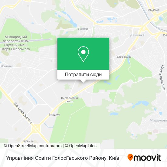 Карта Управління Освіти Голосіївського Району