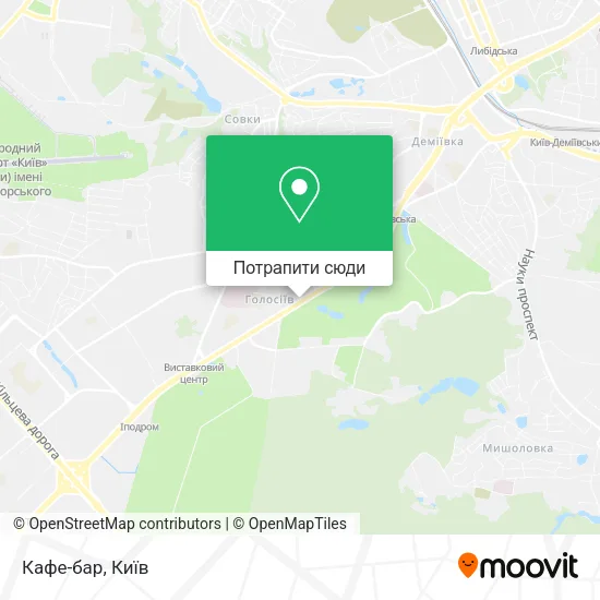Карта Кафе-бар