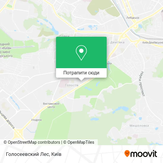 Карта Голосеевский Лес