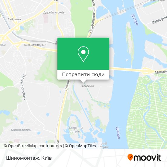 Карта Шиномонтаж