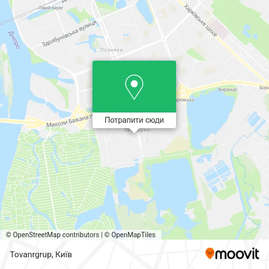 Карта Tovanrgrup