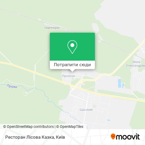 Карта Ресторан Лісова Казка