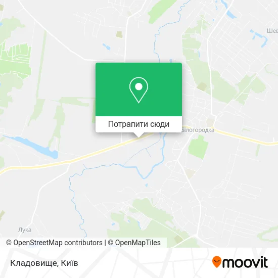 Карта Кладовище