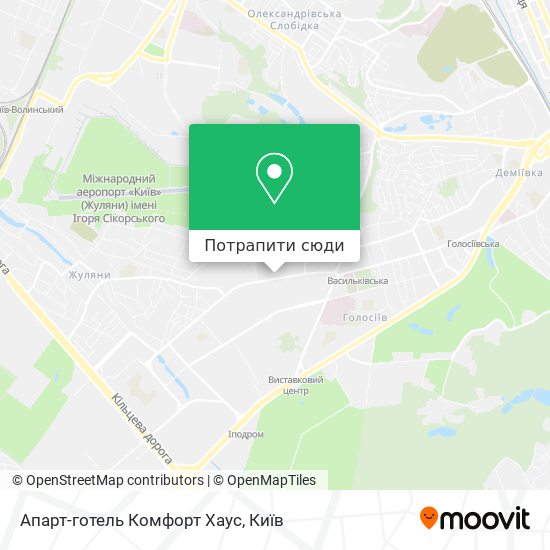 Карта Апарт-готель Комфорт Хаус