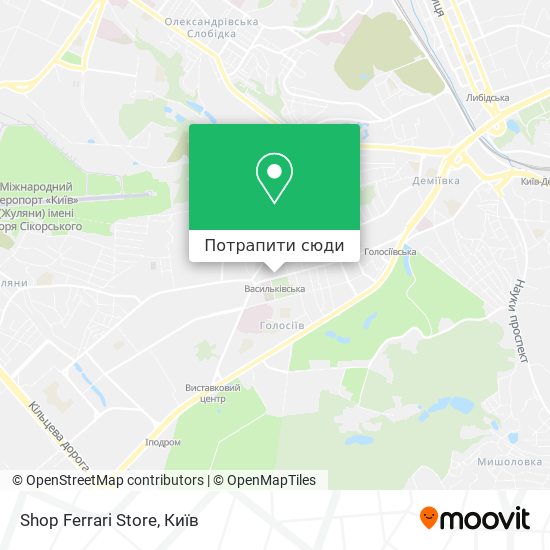 Карта Shop Ferrari Store