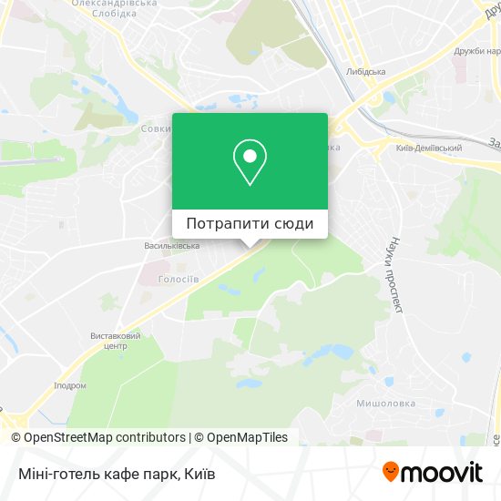 Карта Міні-готель кафе парк
