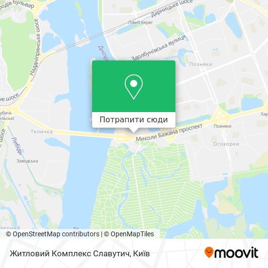 Карта Житловий Комплекс Славутич
