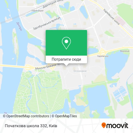 Карта Початкова школа 332