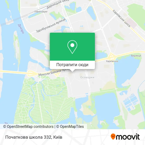 Карта Початкова школа 332