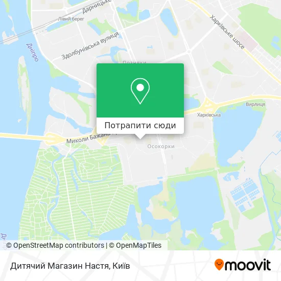 Карта Дитячий Магазин Настя