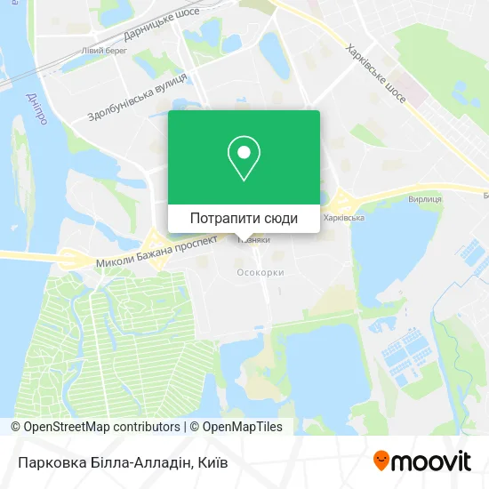 Карта Парковка Білла-Алладін