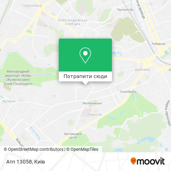 Карта Атп 13058