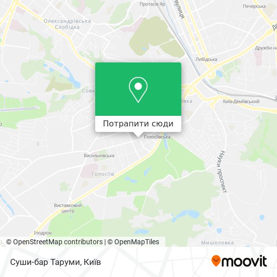 Карта Суши-бар Таруми
