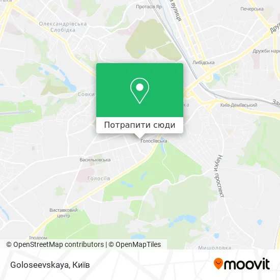 Карта Goloseevskaya