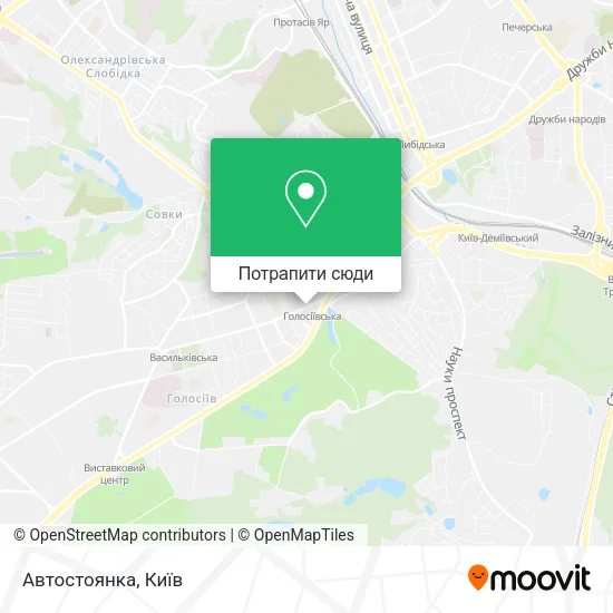 Карта Автостоянка