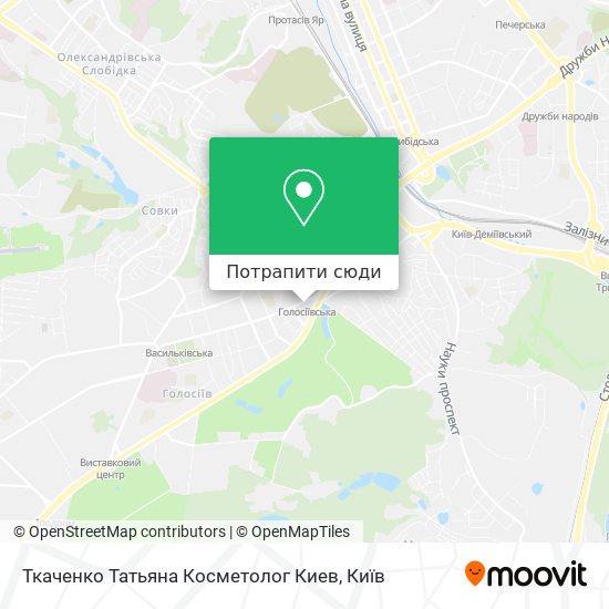 Карта Ткаченко Татьяна Косметолог Киев