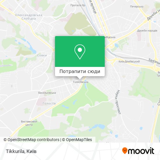 Карта Tikkurila