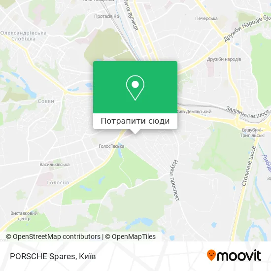 Карта PORSCHE Spares