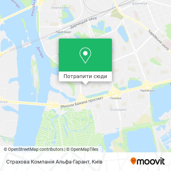 Карта Страхова Компанія Альфа-Гарант