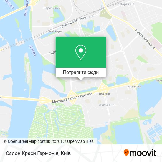 Карта Салон Краси Гармонія