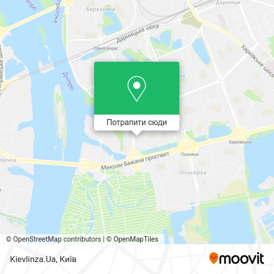 Карта Kievlinza.Ua