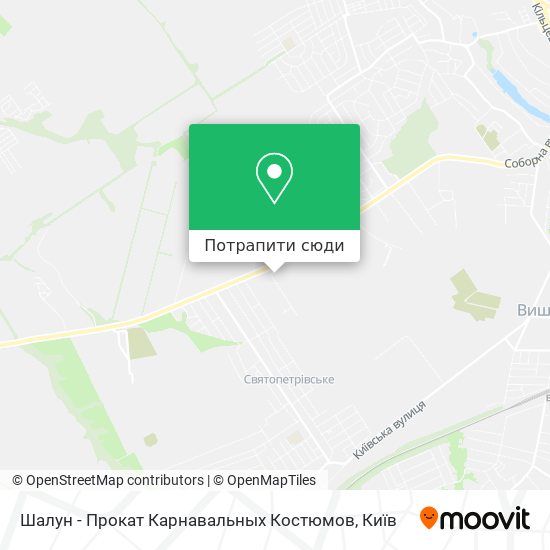 Карта Шалун - Прокат Карнавальных Костюмов
