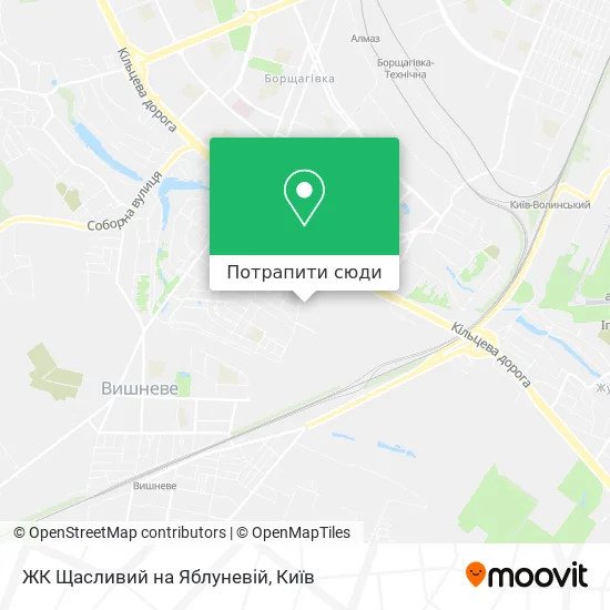Карта ЖК Щасливий на Яблуневій