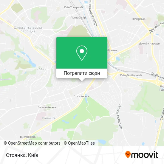 Карта Стоянка