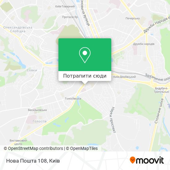 Карта Нова Пошта 108