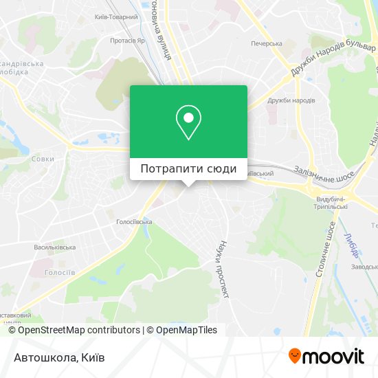 Карта Автошкола