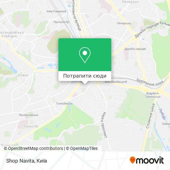Карта Shop Navita