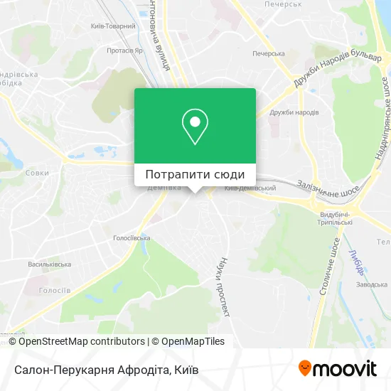 Карта Салон-Перукарня Афродіта