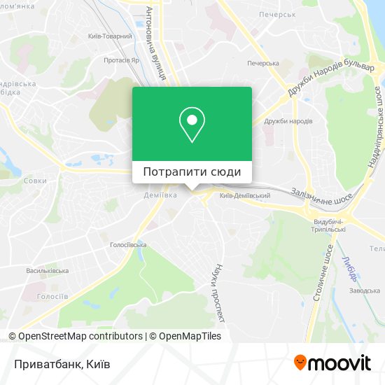 Карта Приватбанк