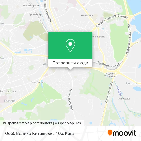 Карта Осбб Велика Китаївська 10а
