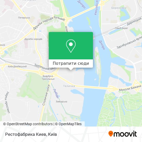 Карта Рестофабрика Киев