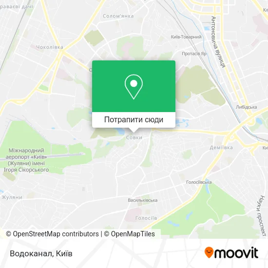 Карта Водоканал