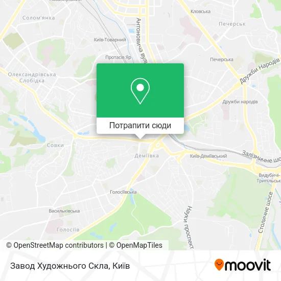 Карта Завод Художнього Скла
