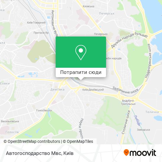Карта Автогосподарство Мвс