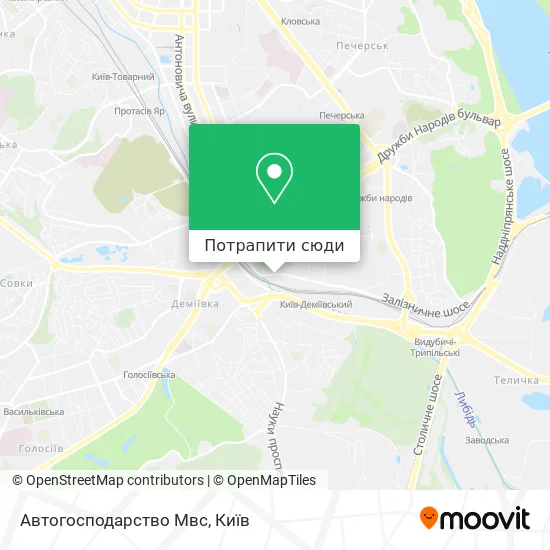 Карта Автогосподарство Мвс