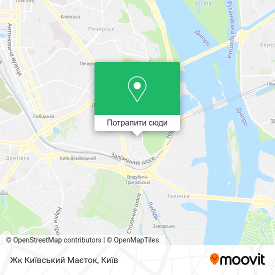 Карта Жк Київський Маєток