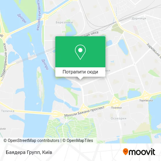 Карта Баядера Групп